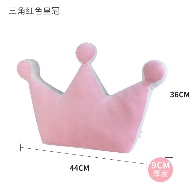 Instagram-Famous Candy-Colored Rainbow, Lucky Cloud, Star, and Moon Plush Throw Pillow for Sofa and Home Decoration with a Colorful Crown - Memorable Cushion