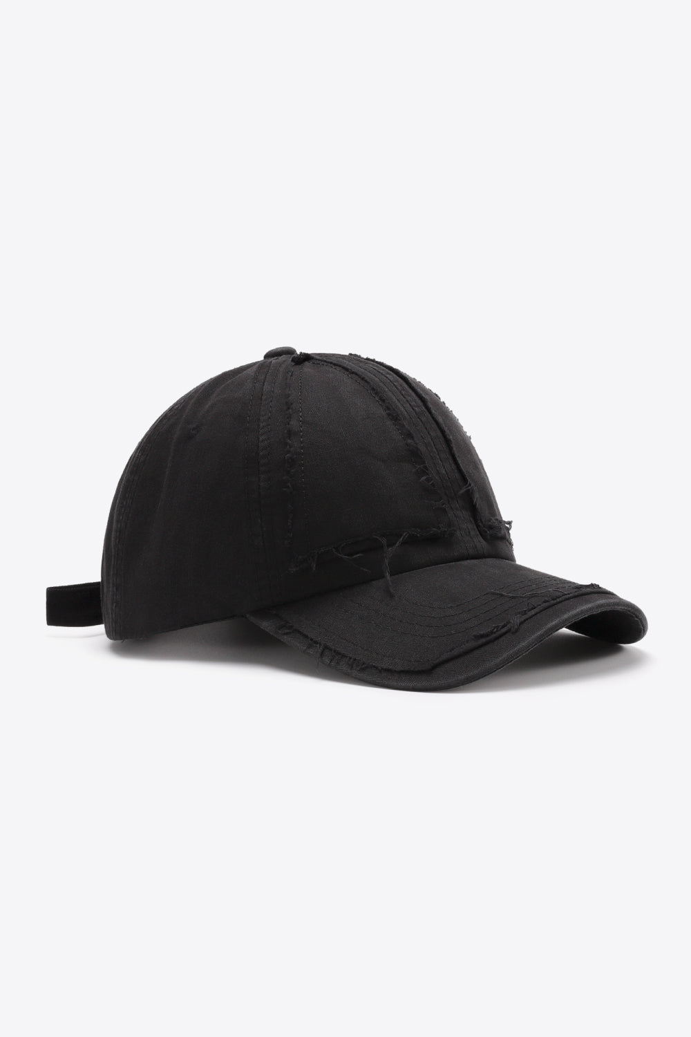 Fashionable Distressed Style Adjustable Cotton Baseball Cap for Everyday Wear