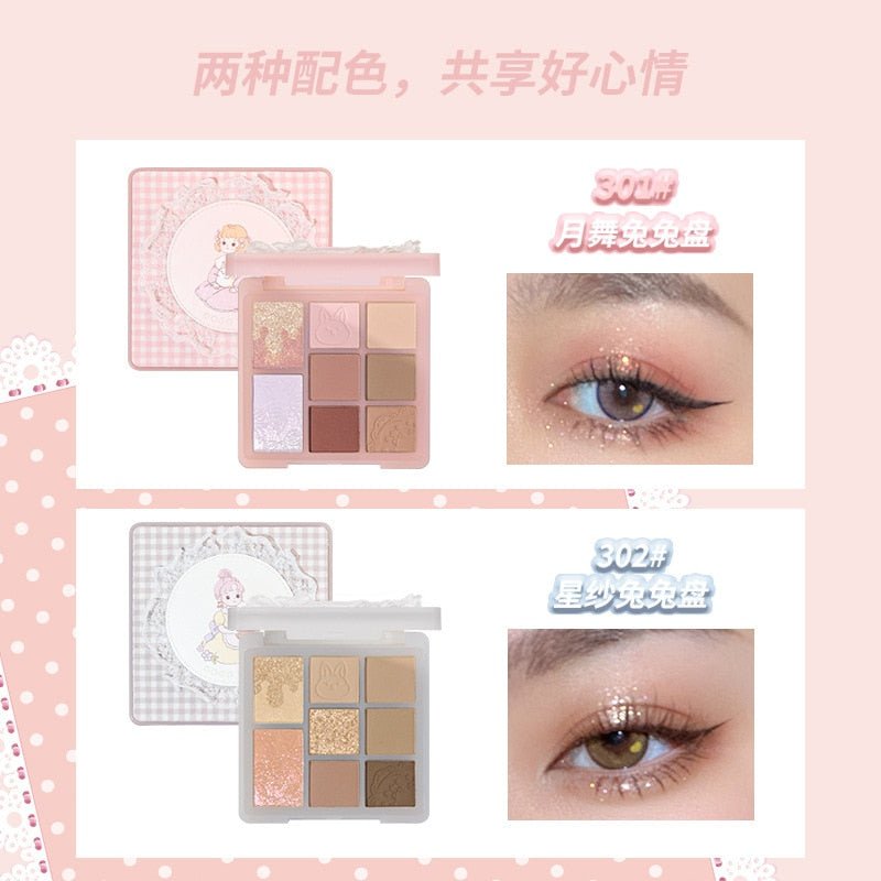 Gogotales Mori Princess 8 - Color Eyeshadow Palette: Shimmer, Matte & Glitter Makeup
