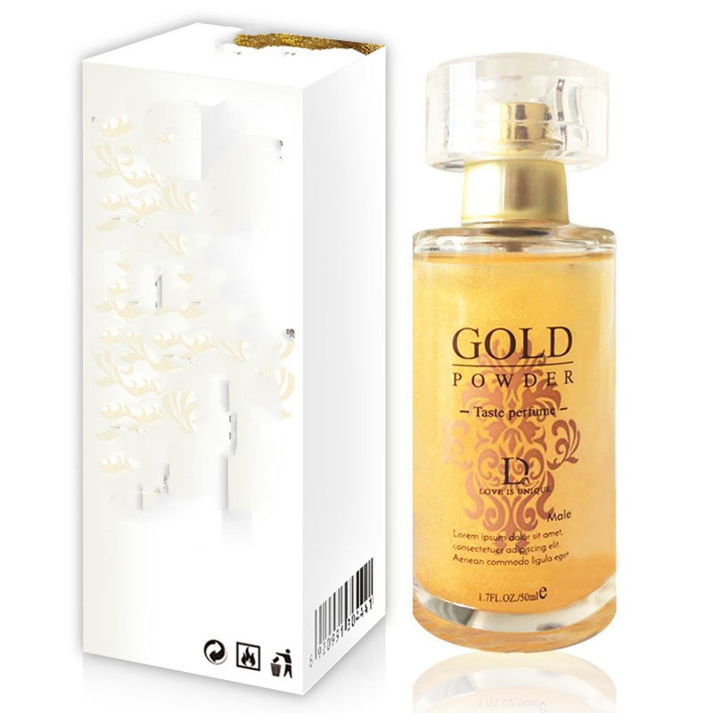 Portable and Alluring Gold - Powdered Liquid Perfume for Men and Women