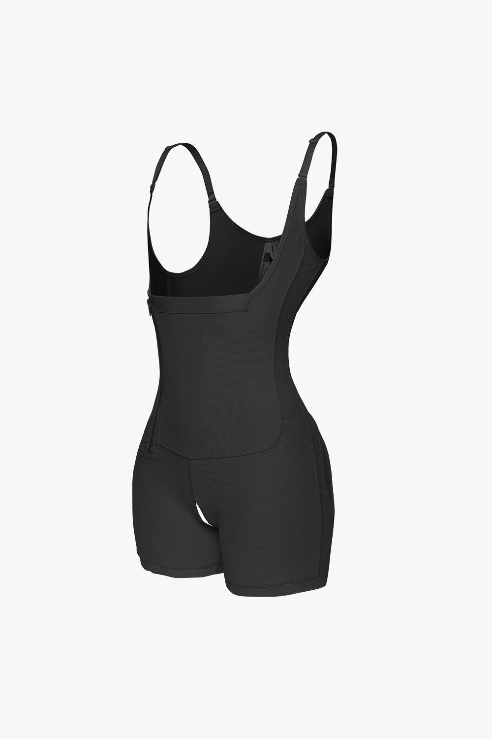Full-Size Women's Under-Bust Shaping Bodysuit with Side Zipper