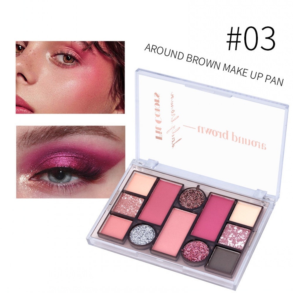 Matte and Pearlescent Earthy Tones Eyeshadow Palette for Stunning Eye Makeup