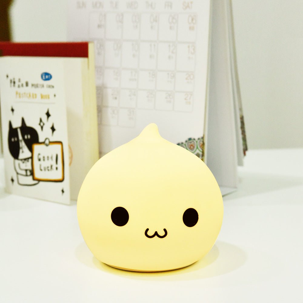 Customizable Free Star Adorable Colorful Rabbit-shaped Small Night Lamp as a Perfect Christmas Gift