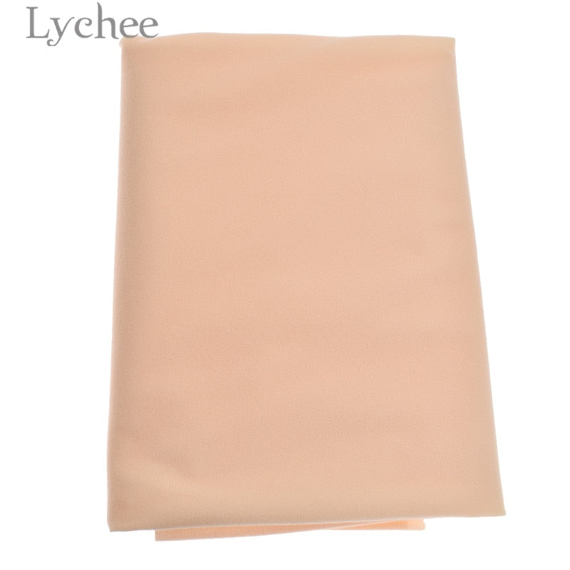 Lychee Life Doll Skin-Style Solid Color Fleece Plush Cloth for DIY Patchwork and Sewing Crafting Supplies Accessories