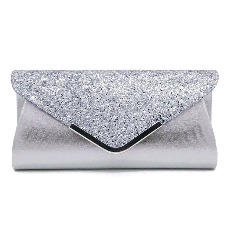 Gorgeous Fashionable PU Leather Glittering Envelope-style Makeup Storage Bag