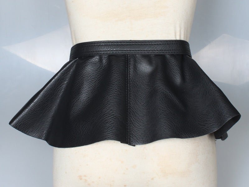 Stylish Extra-Wide Fashion PU Leather Waist Belt for Women