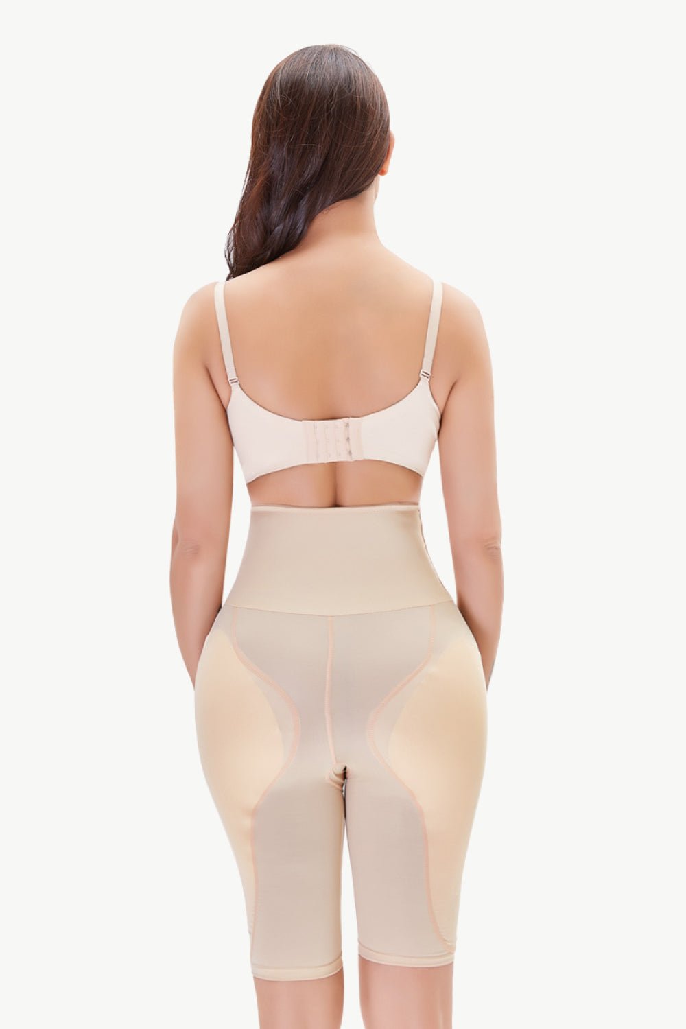 Full-Size High-Waisted Elastic Pull-On Shaping Shorts for a Slimmer Look
