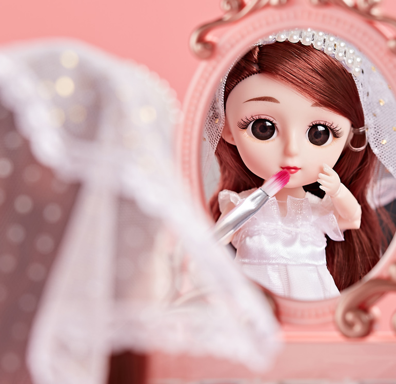 Girls' Toy Makeup and Nail Polish Set for Young Ladies