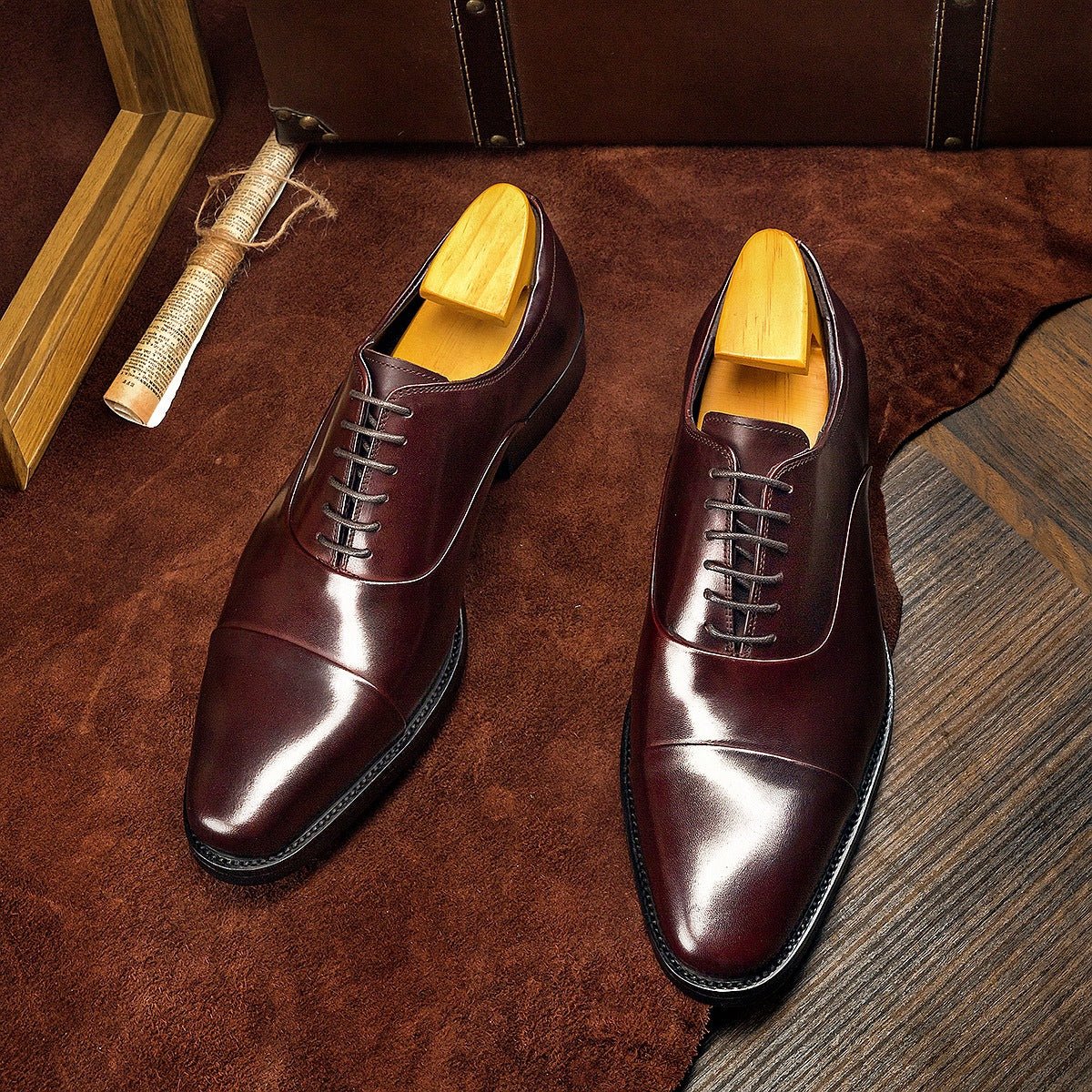 Top-Notch Quality Formal British Men's Oxford Shoes for Daily and Business Use