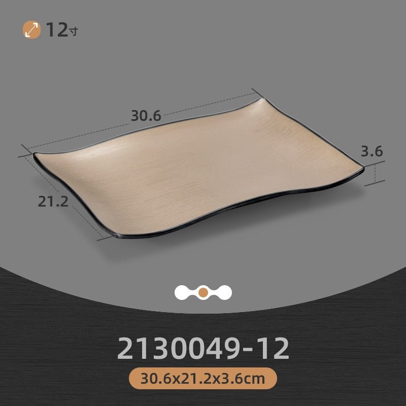 Eco-Friendly Korean Melamine Dinnerware and Flatware Set for Western-style Kitchen