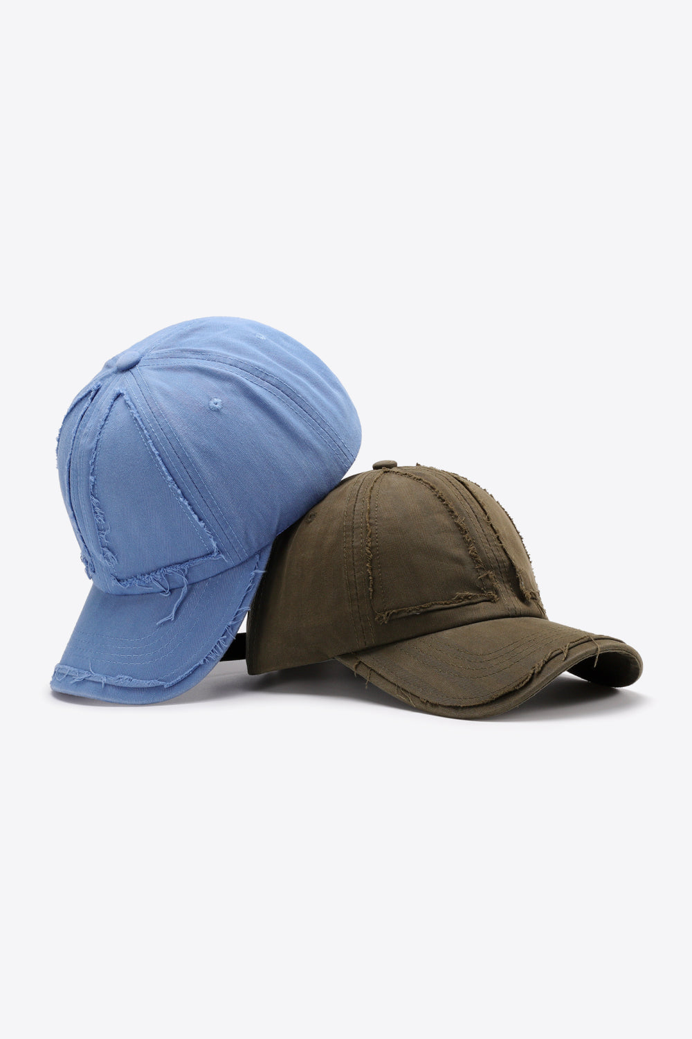 Fashionable Distressed Style Adjustable Cotton Baseball Cap for Everyday Wear