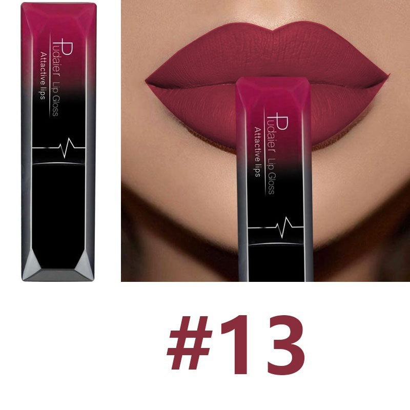 Long - lasting Waterproof Matte Lipstick with 21 Color Options