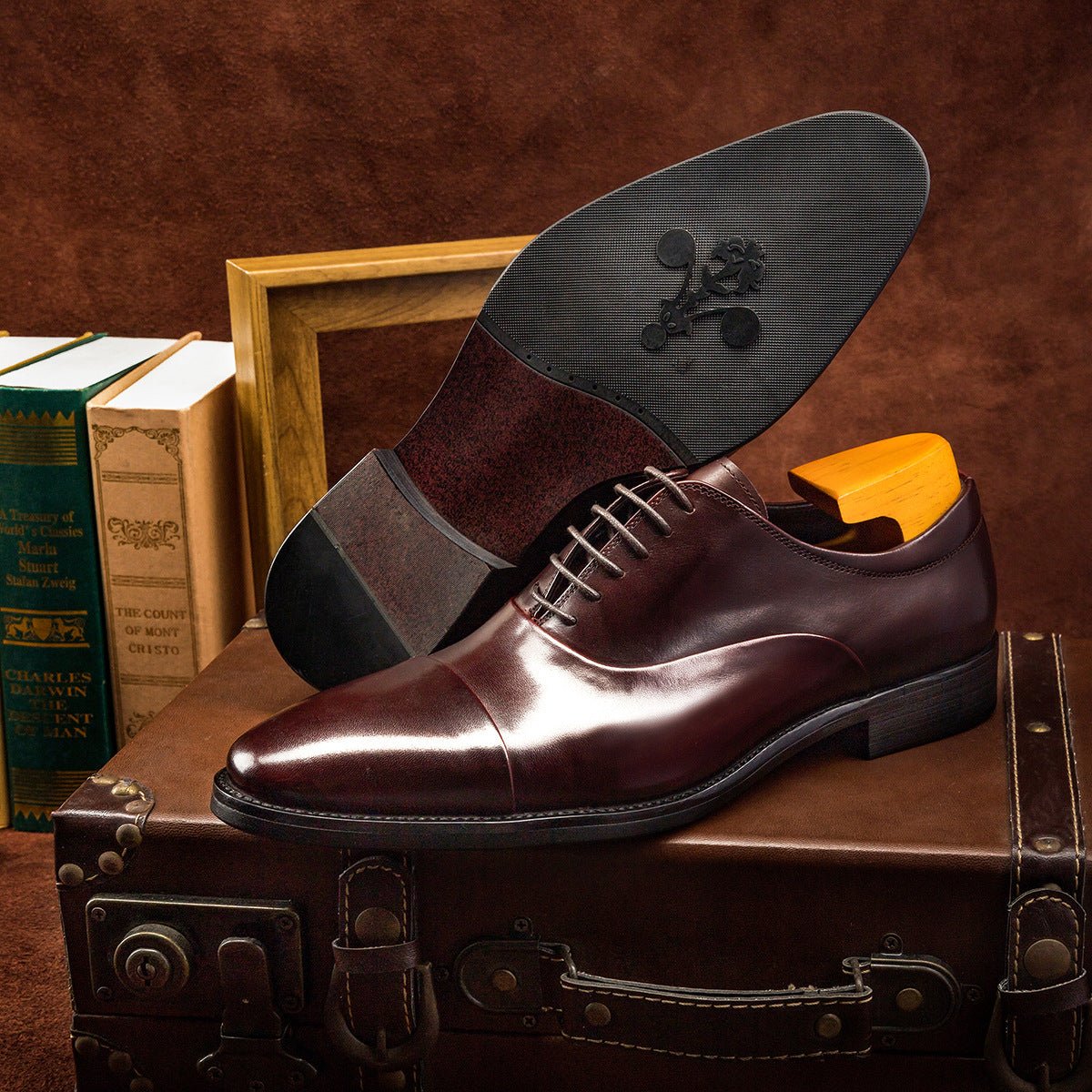 Top-Notch Quality Formal British Men's Oxford Shoes for Daily and Business Use