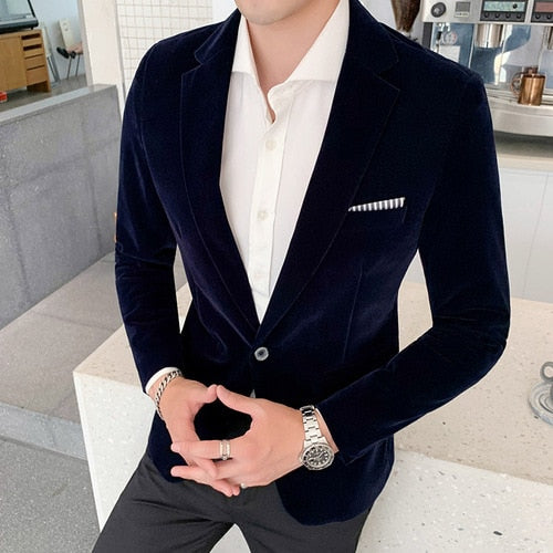 Men's Smart and Slim-Fit Casual Blazer Jacket for All Seasons