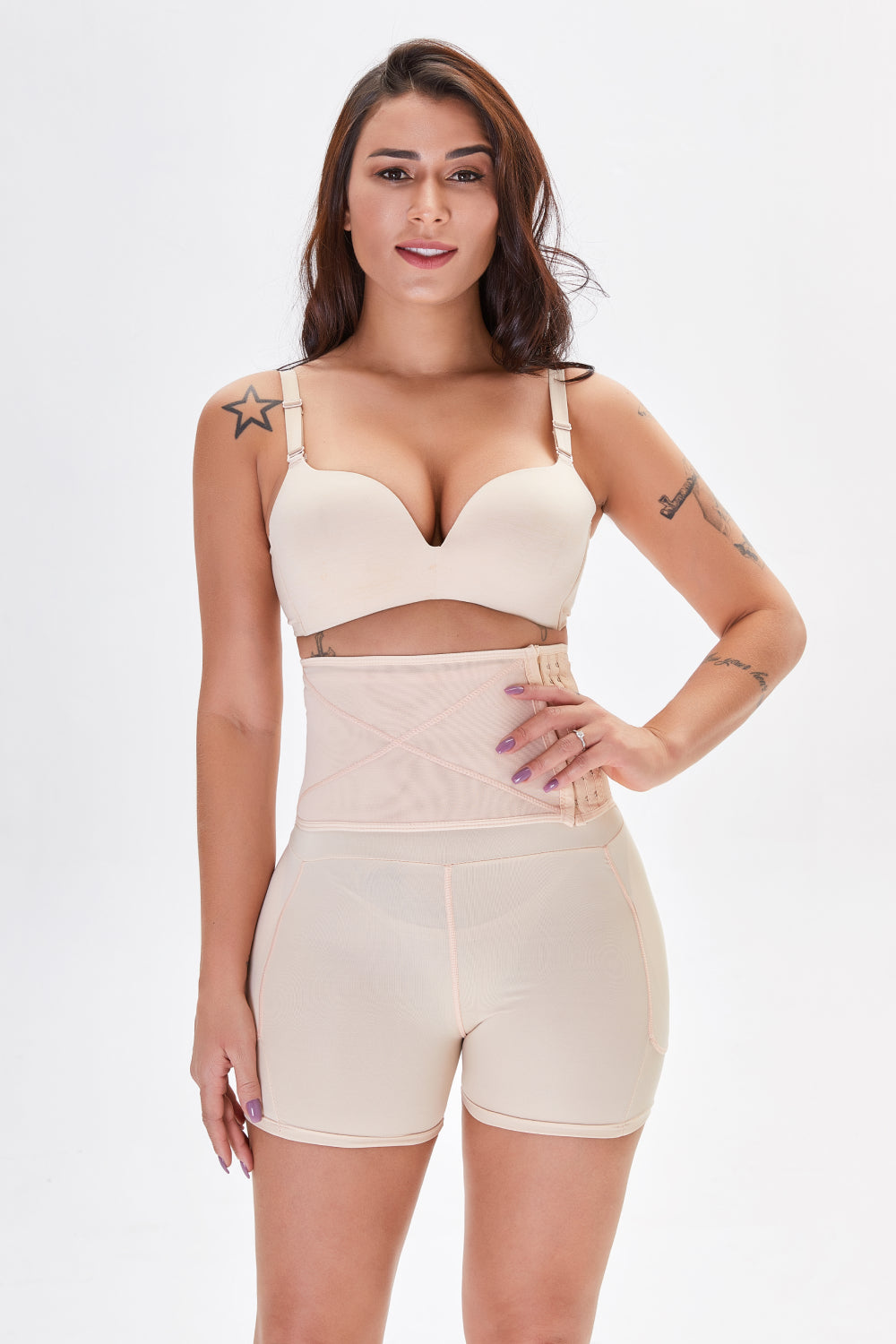 Full-Size, Minimalist Hip Lifting and Shaping Stretch Shorts