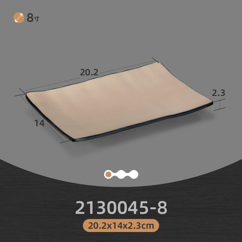 Eco-Friendly Korean Melamine Dinnerware and Flatware Set for Western-style Kitchen