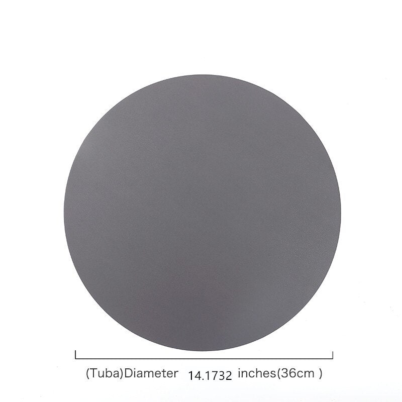 Insulating and Oil - Resistant PU Leather Placemats for Western Food Dining, Tableware Accessories, Bowl and Cup Coasters as Kitchen Decorations