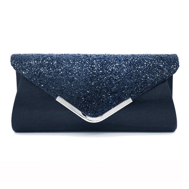 Gorgeous Fashionable PU Leather Glittering Envelope-style Makeup Storage Bag