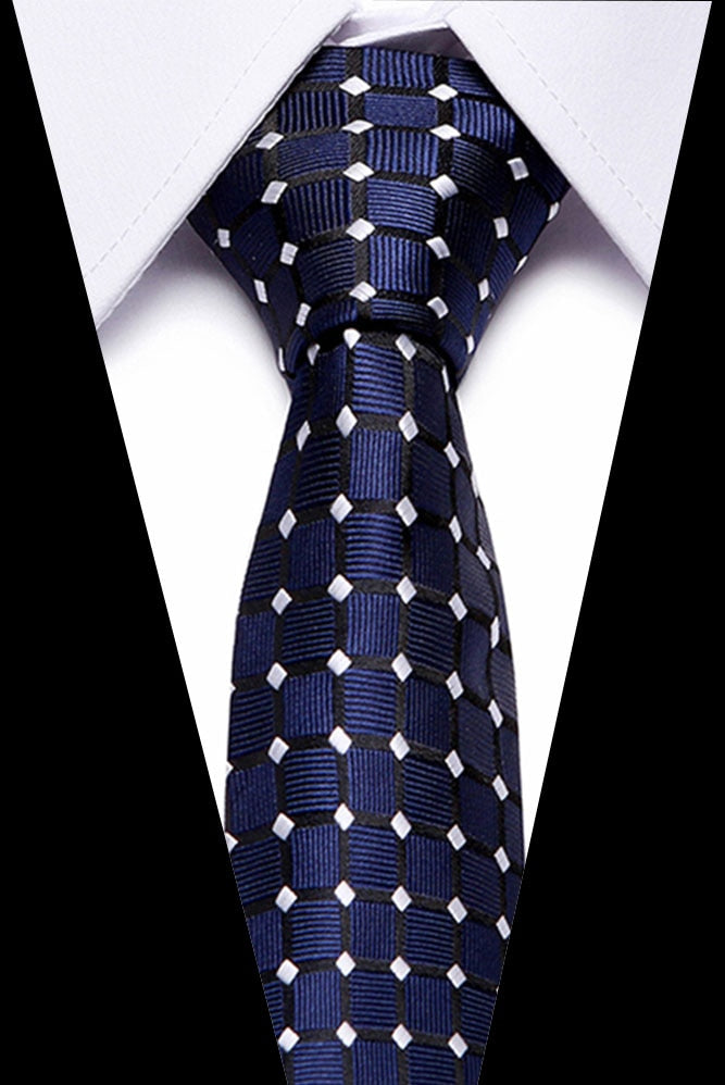 KissLuck Men's 100% Silk Classic Plaid Neckties in Multiple Colors