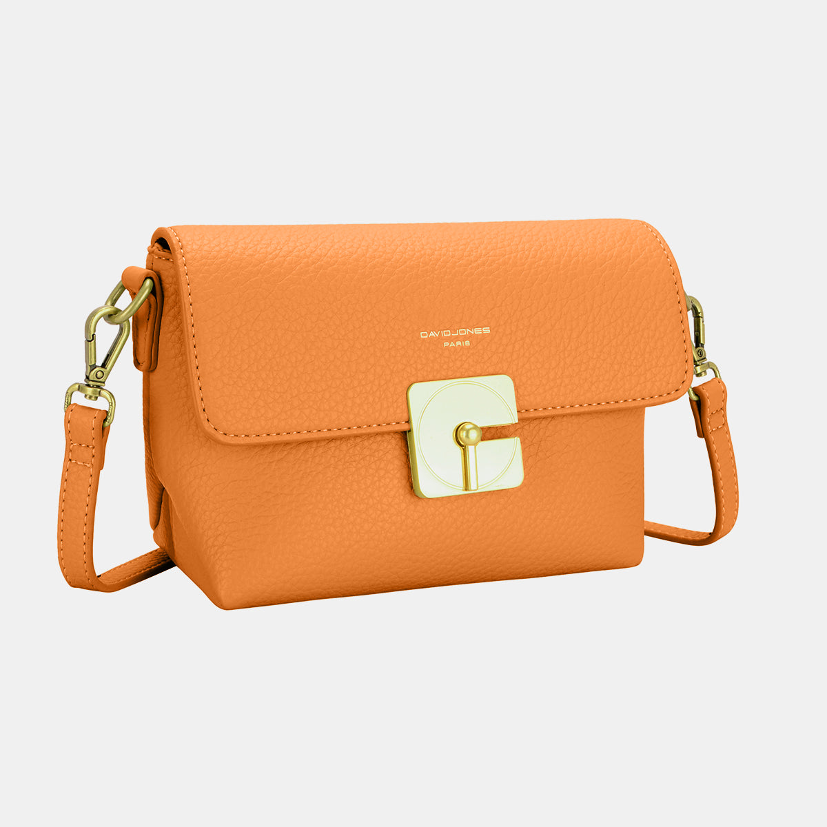 David Jones Fashionable Polyurethane Leather Crossbody Shoulder Bag for Everyday Use