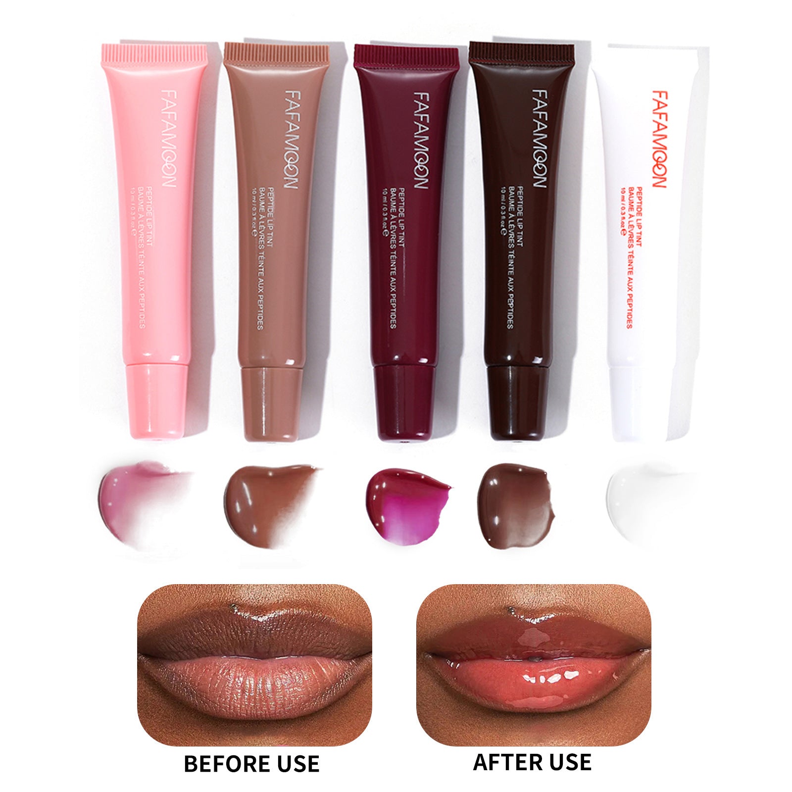 Waterproof and Long - Lasting Glossy Lip Glaze: Korean - Style Liquid Lipstick with a Mirror - like Finish in Tea Red, Ideal for Doodle Lip Makeup