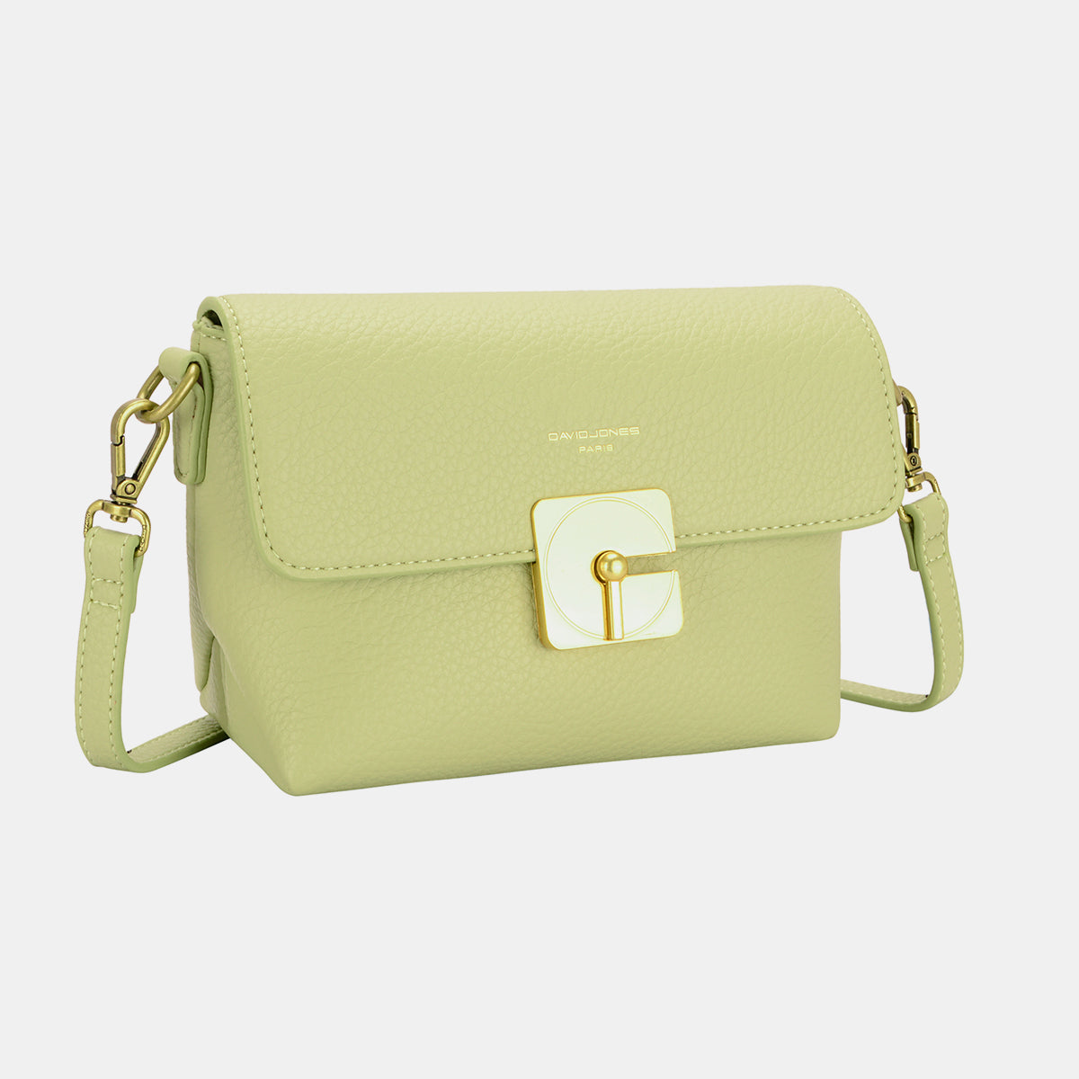 David Jones Fashionable Polyurethane Leather Crossbody Shoulder Bag for Everyday Use