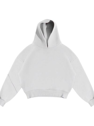 Men's Fashionable Drop Shoulder Long Sleeve Pullover Hoodie for Casual Wear