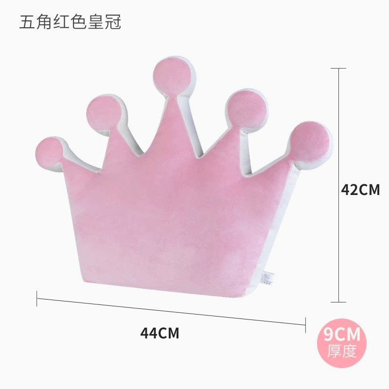 Instagram-Famous Candy-Colored Rainbow, Lucky Cloud, Star, and Moon Plush Throw Pillow for Sofa and Home Decoration with a Colorful Crown - Memorable Cushion