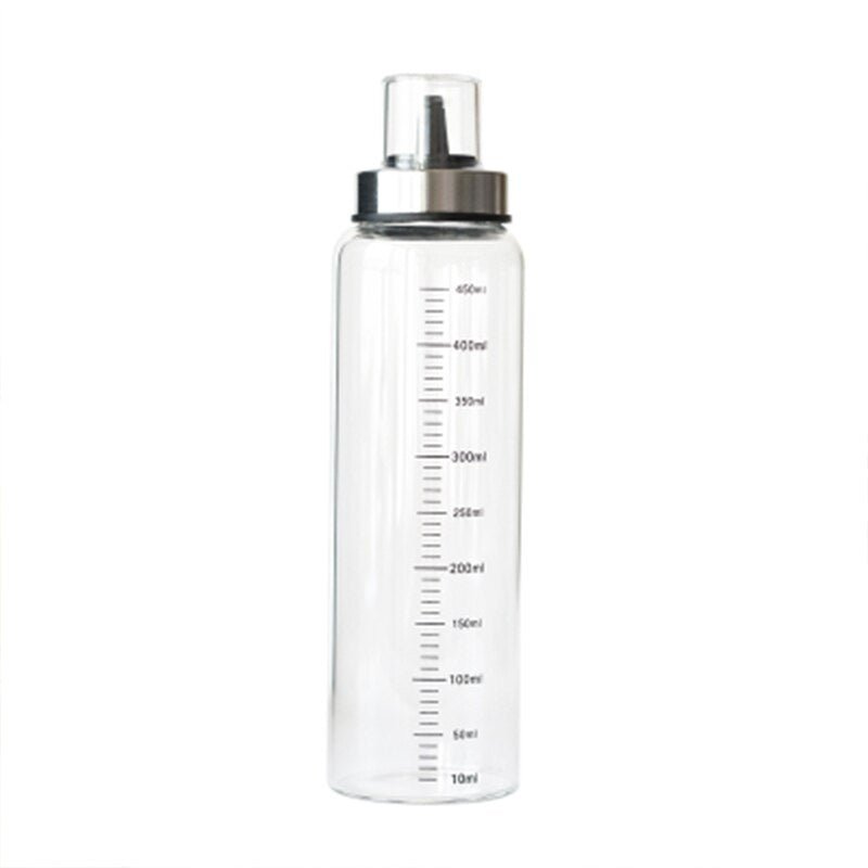 Practical and Leak-Proof High Borosilicate Glass Condiment Bottles for Kitchen - Ideal for Oil, Vinegar, and Soy Sauce in 150ml, 300ml, and 450ml Sizes