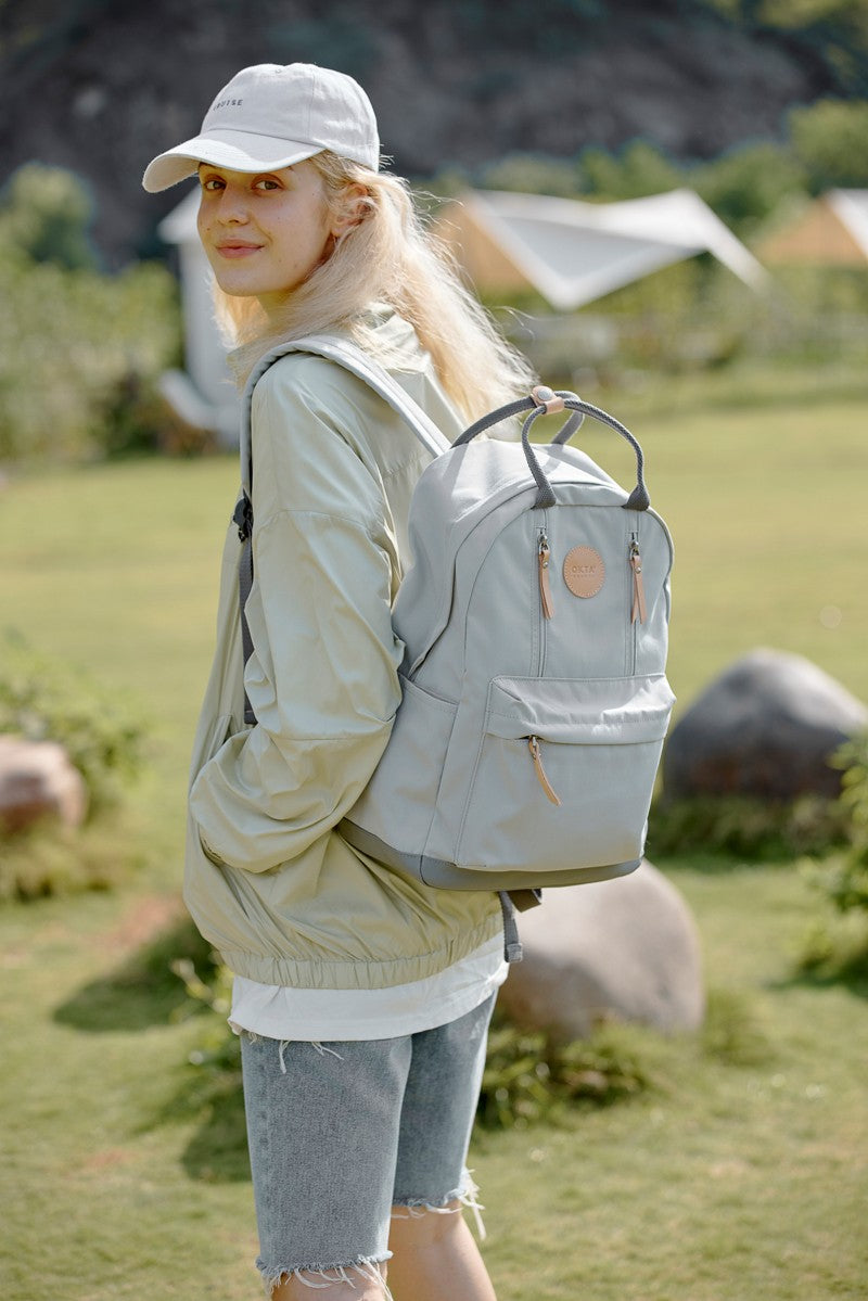 Himawari Large-sized Waterproof Polyester Backpack with Multiple Layers of Pockets for Everyday and Outdoor Use