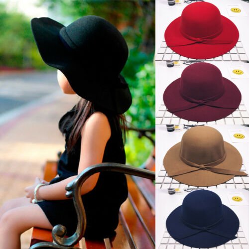Stylish Cotton Blend Bowknot Hat for 2 - 8 Years Old Girls