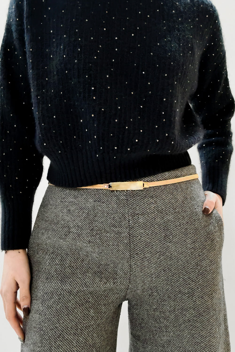 Imported Elastic Skinny Iron Belt for Stylish Look