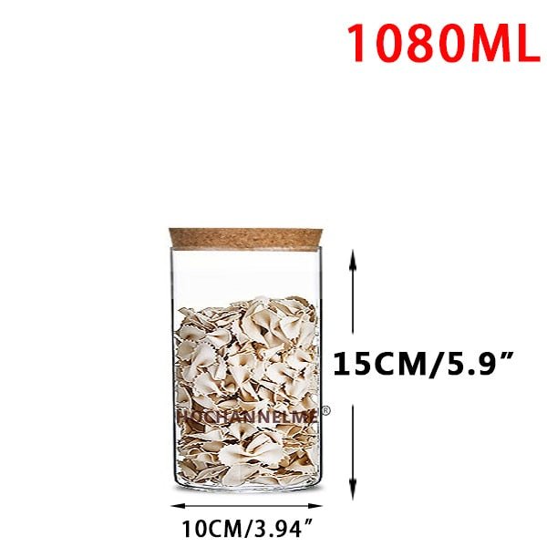 Wholesale Modern Glass Cookie, Candy, Spice, and Condiment Storage Jars with Lids for Kitchen Organization