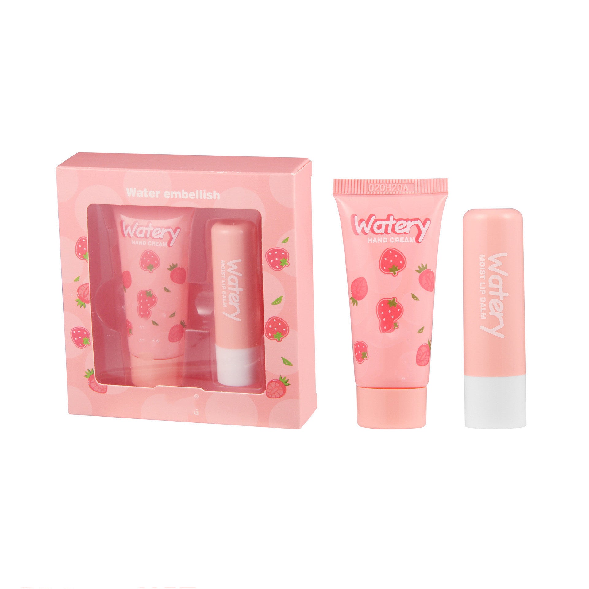 Heng Fang Shi Jing Avocado, Strawberry, and Peach Hand Cream and Lip Balm Set for Moisturizing Students