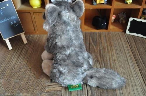 20cm - 29cm Grey Wolf Plush Toy for All Ages and Genders