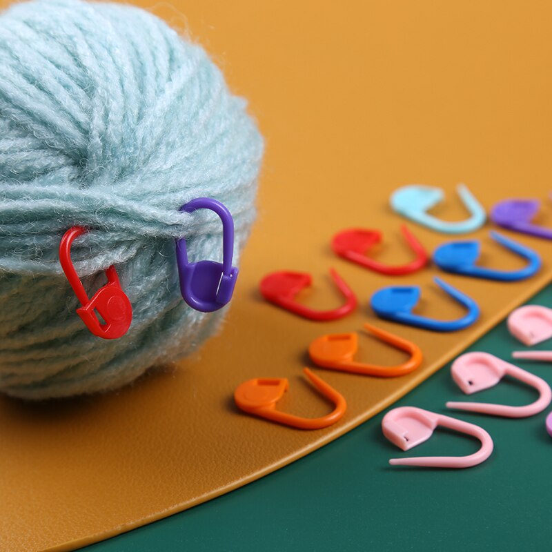 LMDZ Colorful Plastic Locking Stitch Markers for Knitting and Crochet, 150/100/104 Pcs Set