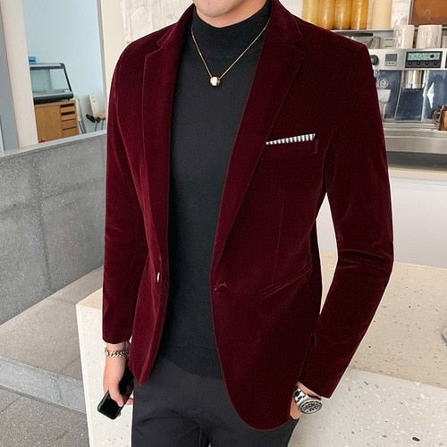 Men's Smart and Slim-Fit Casual Blazer Jacket for All Seasons