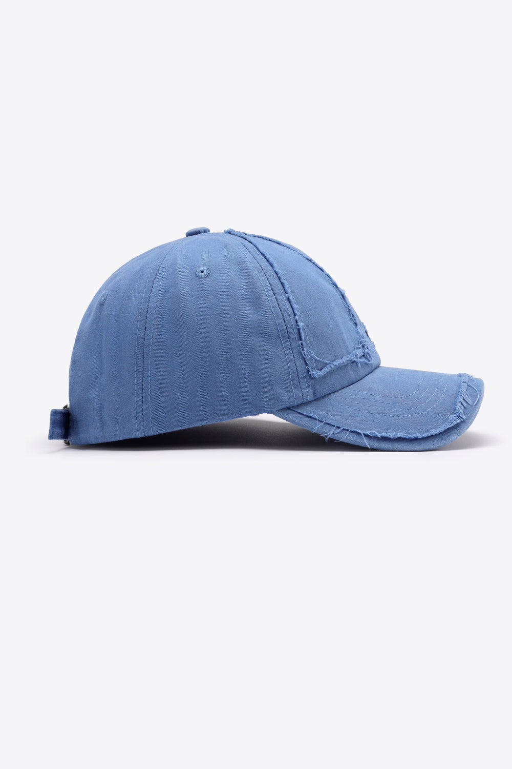 Fashionable Distressed Style Adjustable Cotton Baseball Cap for Everyday Wear