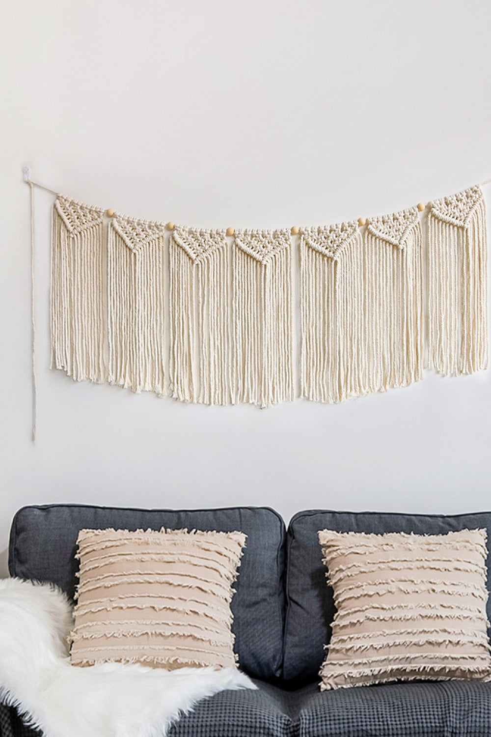 Exquisitely Handmade Cotton Fringe Macrame Wall Decor