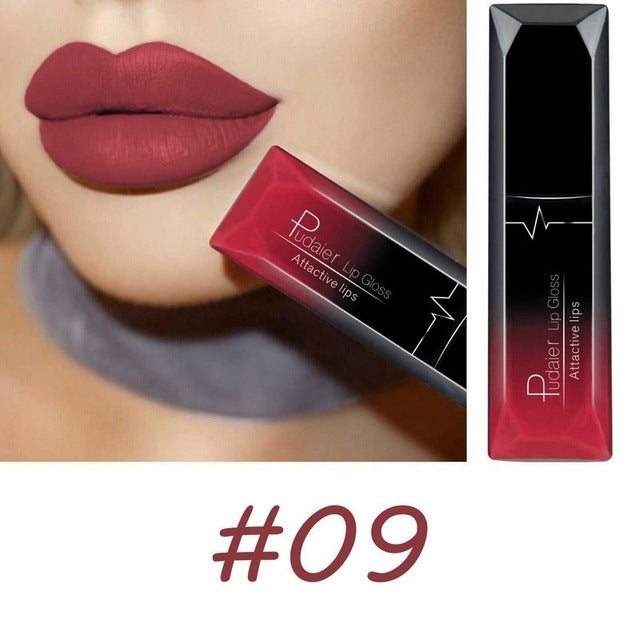 Long - lasting Waterproof Matte Lipstick with 21 Color Options