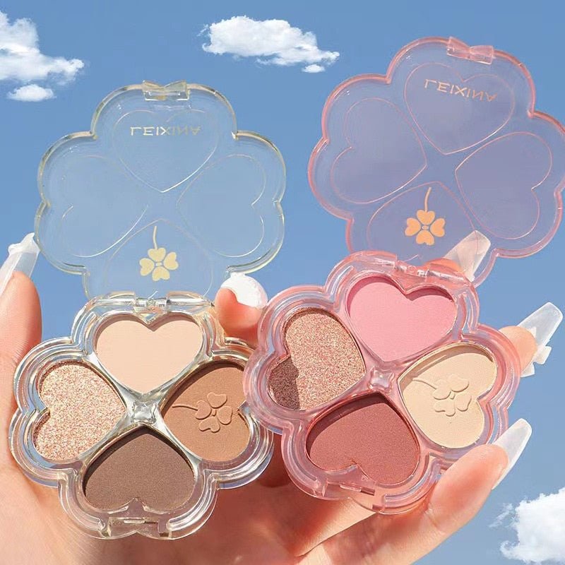 Lucky Clover Beginner-Friendly Eyeshadow Palette with Pearlescent and Matte Finishes for Daily Natural Nude and Long-Lasting Eye Makeup
