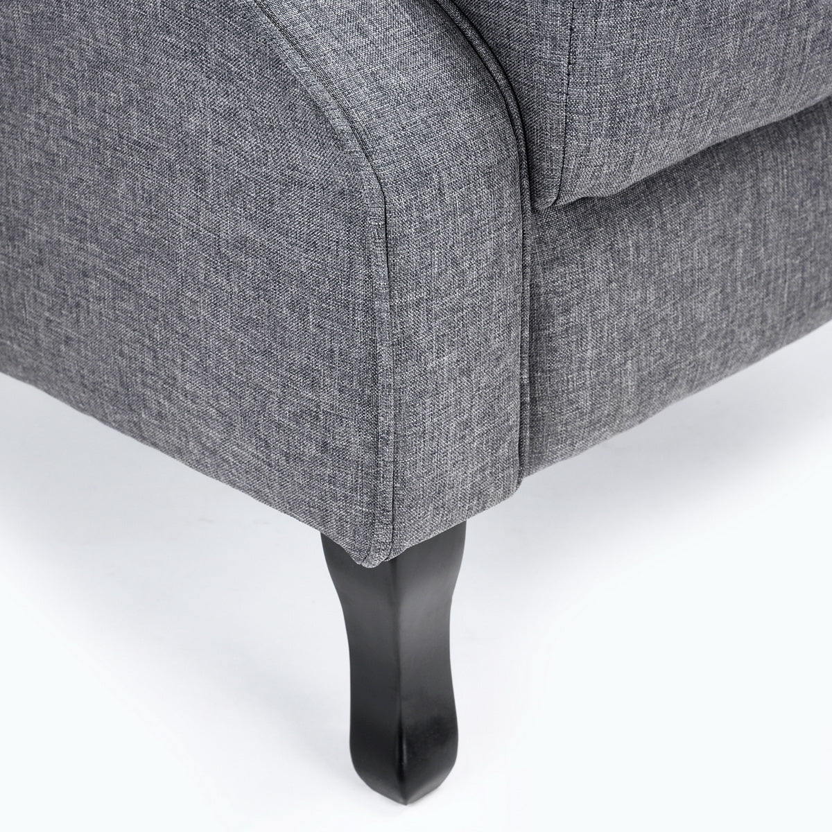 Grey Fabric Wingback Recliner for Small Living Spaces, Ideal for Adults' Relaxing