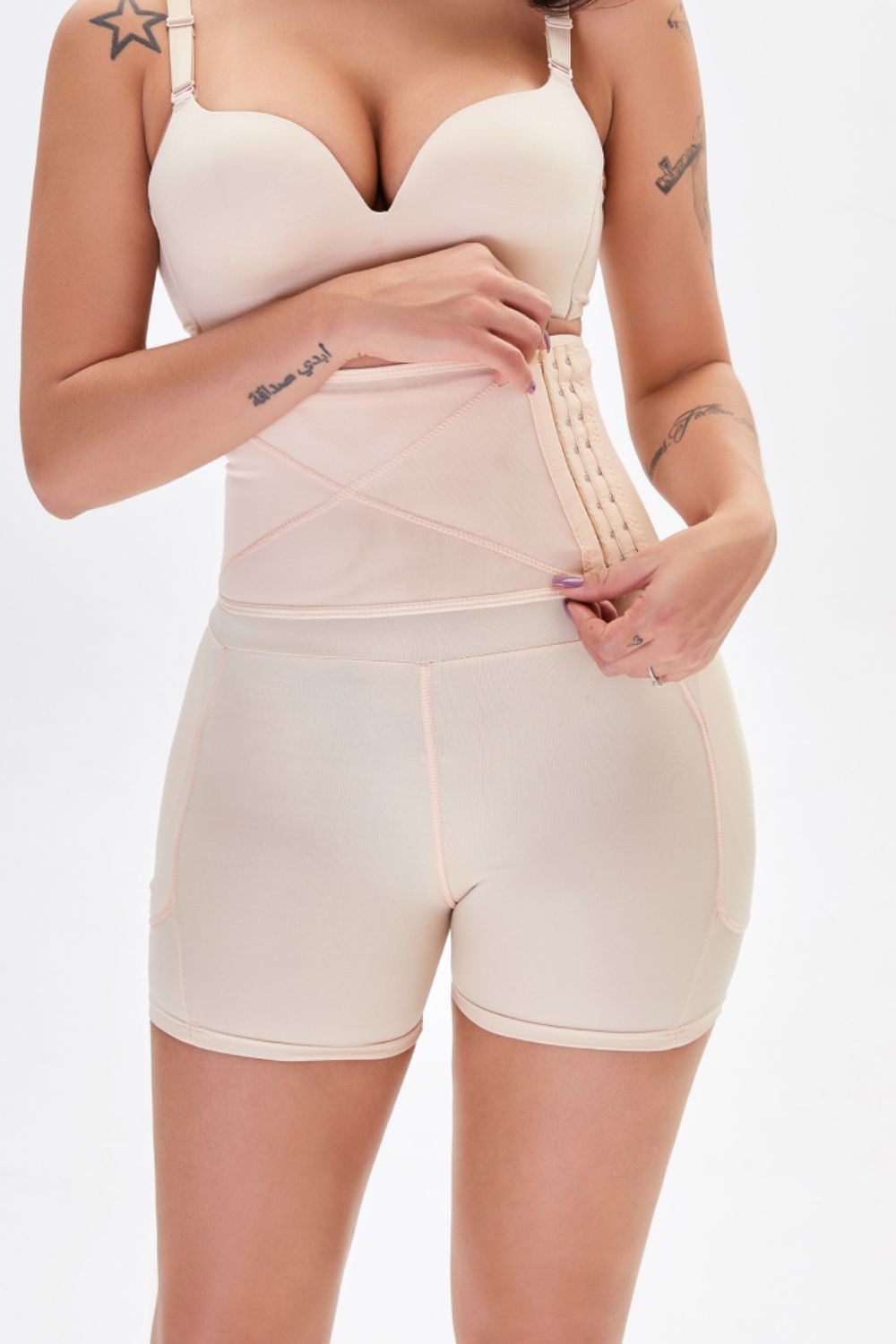 Full-Size, Minimalist Hip Lifting and Shaping Stretch Shorts