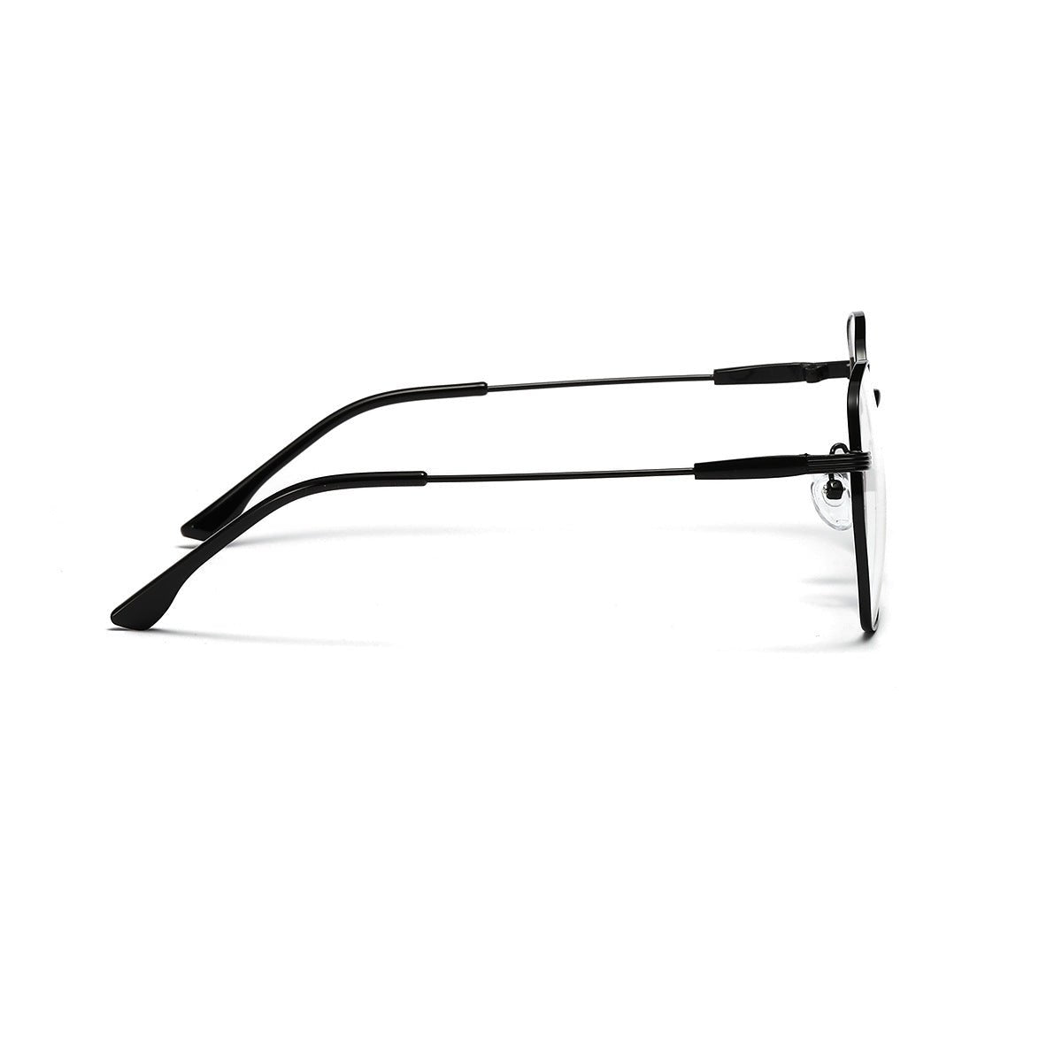 Exquisite Fine Gold-Plated Metal Frame Round Glasses for Universal Wearers