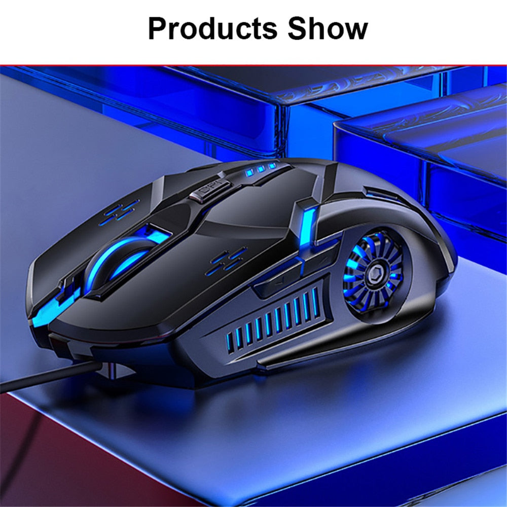 Wired Gaming Mouse with 6 Buttons, Luminous Effect for PC and Laptop Gaming