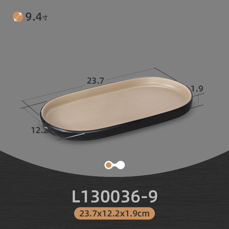 Eco-Friendly Korean Melamine Dinnerware and Flatware Set for Western-style Kitchen