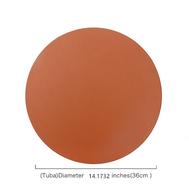 Insulating and Oil - Resistant PU Leather Placemats for Western Food Dining, Tableware Accessories, Bowl and Cup Coasters as Kitchen Decorations