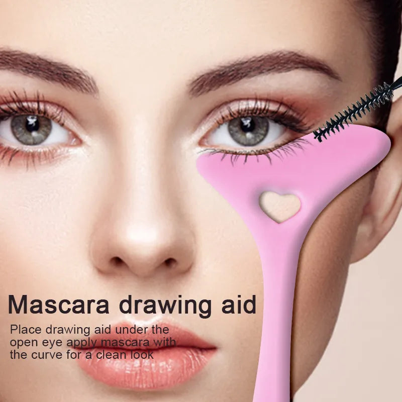 4-in-1 High-Quality Silicone Makeup Tool for Eyeliner, Eyelash, Lip and Cream Application