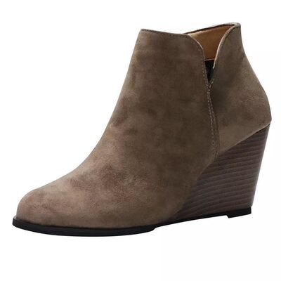 Stylish Side - Zip High Heel Ankle Boots for Fashionable Wear