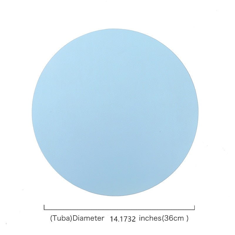 Insulating and Oil - Resistant PU Leather Placemats for Western Food Dining, Tableware Accessories, Bowl and Cup Coasters as Kitchen Decorations